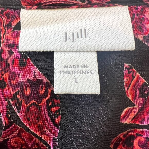 J. Jill Ruffled Burnout Top - Picture 8 of 10